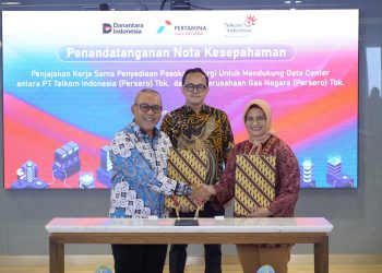 Telkom dan PGN Jalin Kerja Sama Energi Hijau untuk Data Center