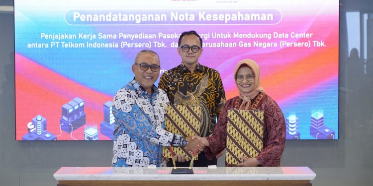 Telkom dan PGN Jalin Kerja Sama Energi Hijau untuk Data Center