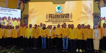 Pengurus Golkar Papua Dilantik, Fokus Konsolidasi