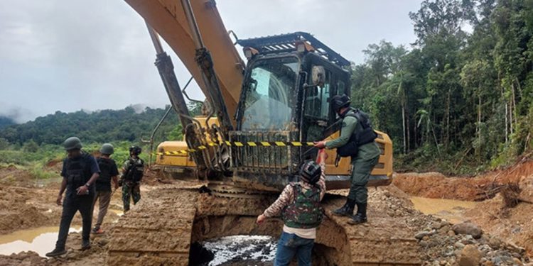 Tujuh WNA China Diduga Terlibat Tambang Emas Ilegal di Hutan Nabire