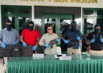 Senjata Laras Panjang Ditemukan di Lokasi Tambang Ilegal di Nabire