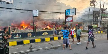 Kebakaran 11 Ruko di Waena, Polisi Dalami Dugaan Penyebab Api