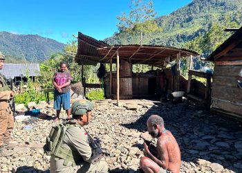 Menembus Kampung Talilime, Satgas Damai Cartenz Perkuat Rasa Aman Warga