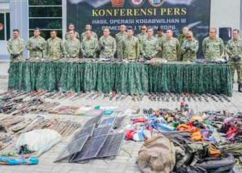 TNI Ungkap 30 Kasus Narkotika dan Sita Puluhan Senjata Api di Papua