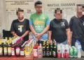 Empat Penjual dan 97 Botol Miras Diamankan di Entrop