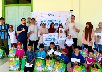 YBM PLN UIP MPA Berbagi Bersama 20 Anak Yatim Piatu Pulau Hiri