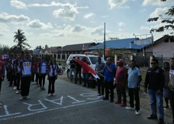 Polda Papua Barat Daya dan Sahabat Polisi Sukseskan Gerak Jalan Kemerdekaan
