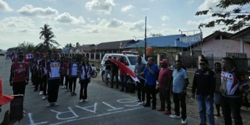 Polda Papua Barat Daya dan Sahabat Polisi Sukseskan Gerak Jalan Kemerdekaan