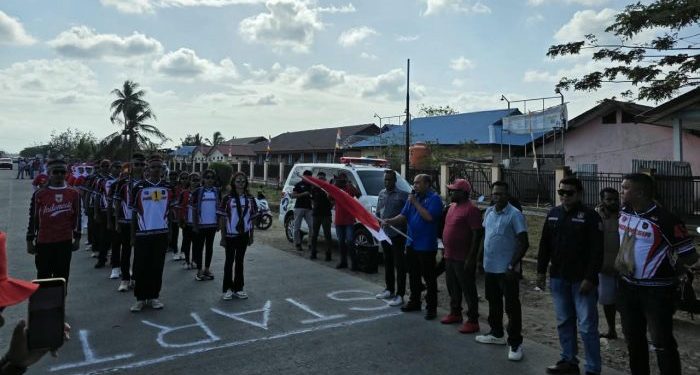 Polda Papua Barat Daya dan Sahabat Polisi Sukseskan Gerak Jalan Kemerdekaan