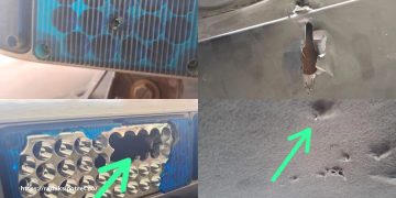 Kendaraan Dinas Polsek Ilu Diberondong Peluru