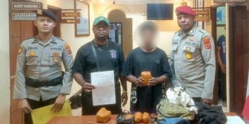 Modus Lakban Cokelat Gagal, Pemuda Bawa 1,04 Kg Ganja Tertangkap di Pelabuhan Jayapura