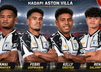 Persipura Kirim Empat Wakil ke Tim Indonesia All Star Hadapi Aston Villa