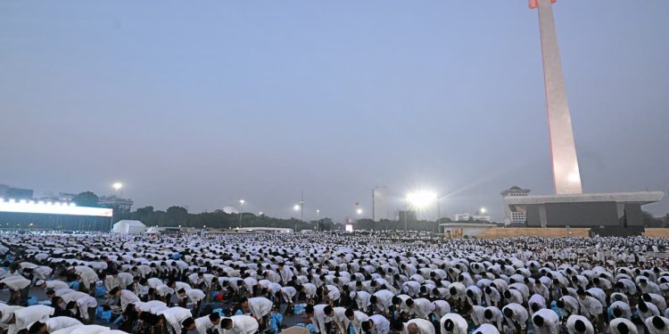 Zikir dan Doa Kebangsaan di Monas Buka Rangkaian HUT ke-81 RI