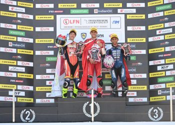 Ketangguhan CBR Series Antar Pembalap AHRT Naik Podium di Mandalika