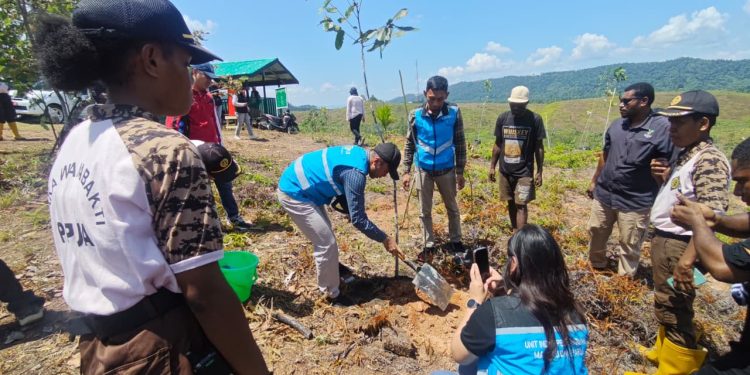 PLN UIP MPA Tanam Ratusan Pohon untuk Generasi Mendatang