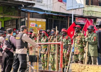 7 Polisi Terluka Saat Amankan Unjuk Rasa KNPB di Jayapura