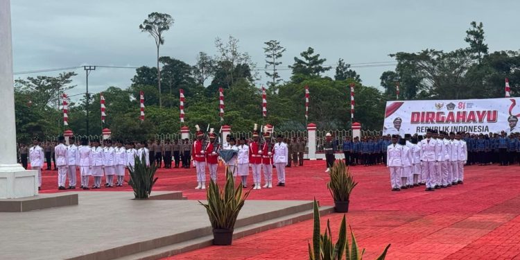 Khidmat dan Aman, Upacara HUT ke-81 RI di Yahukimo Berjalan Lancar