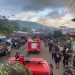 6 Kendaraan PMK TNI Diterjunkan ke Lokasi Kebakaran di Jayapura