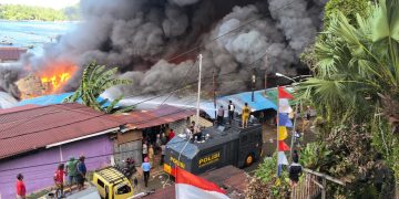 Kebakaran Hanguskan Pemukiman Nelayan di Jayapura, Api Padam Setelah 3,5 Jam