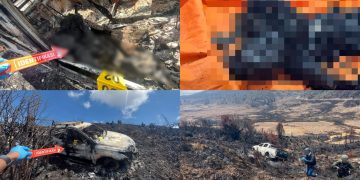 Aparat Gabungan Temukan Mobil Hangus Terbakar dan Jenazah Sopir di Jurang 13 Meter