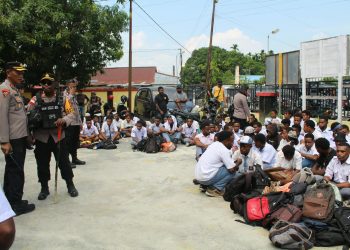 78 Pelajar Diamankan Polres Jayapura Saat Hendak Ikut Aksi Tolak MBG