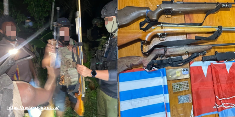 Bekuk Pimpinan Kelompok Bersenjata di Keerom, Polisi Sita Senjata dan Amunisi