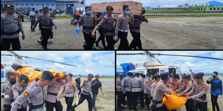 3 Jenazah Korban Aksi KKB di Paniai Dievakuasi ke Nabire