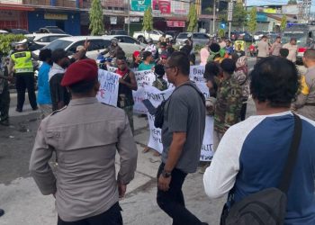 Polres Jayapura Pulangkan 64 Pendemo Tak Berizin