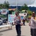 Aparat Gabungan Bersenjata Lengkap Jaga Kantor KPU Pegunungan Bintang Jelang Pleno