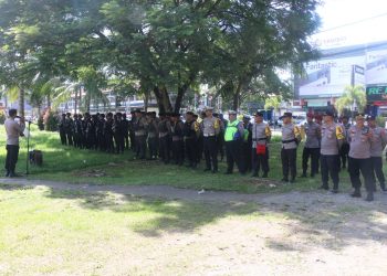 100 Personel Polri Amankan Pelaksanaan Rapat Pleno KPU Jayapura