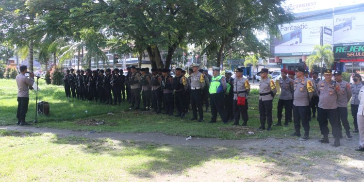 100 Personel Polri Amankan Pelaksanaan Rapat Pleno KPU Jayapura