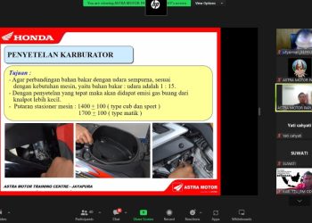 40 KPM Ikuti Pelatihan Teknik Dasar Perawatan Motor Honda