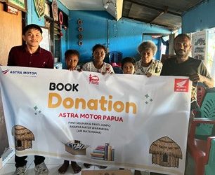 Berbagi Buku Bekas Layak Baca ke Panti Asuhan Menutup Rangkaian Aksi Sosial Astra Motor Papua