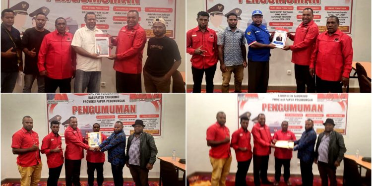 Resmi Tutup Pendaftaran, PDI Perjuangan Yahukimo Kantongi 8 Nama Bacalon Kepala Daerah