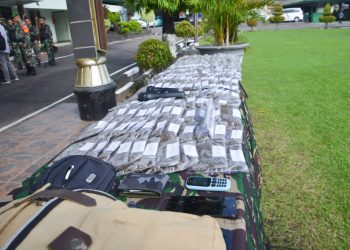 TNI Kembali Gagalkan Penyelundupan Ganja seberat 5,4 Kg via Jalan Trans Jayapura – Wamena