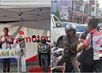 Lebih Dekat dengan Masyarakat, Astra Motor Manokwari Bagikan Takjil Gratis