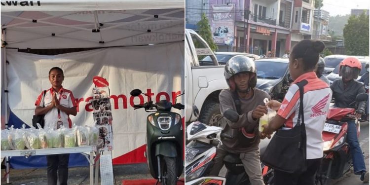 Lebih Dekat dengan Masyarakat, Astra Motor Manokwari Bagikan Takjil Gratis