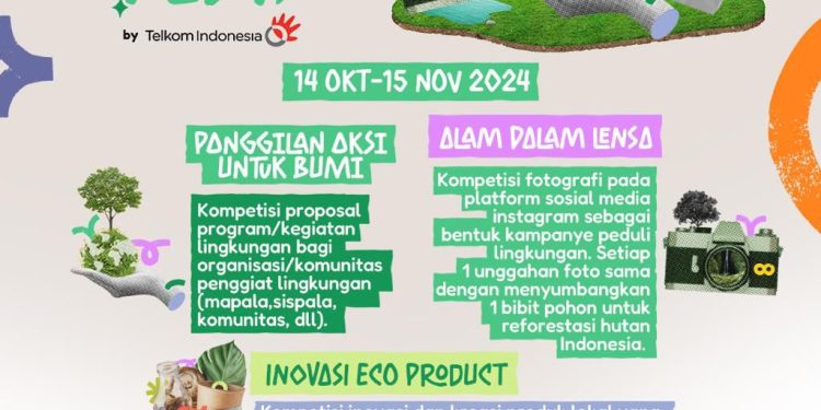 Melalui Kompetisi Bumi Berseru Fest, Telkom Ajak Masyarakat Melestarikan Lingkungan