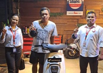 Candra Setiawan, Konsumen Pertama Motor Honda EM1 e:
