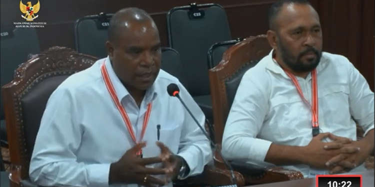 Wagub Papua Terpilih Yermias Bisai Bersaksi di MK