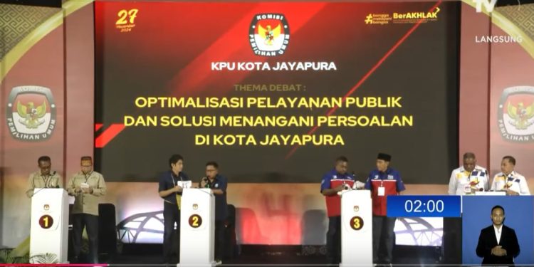 Debat Publik Ketiga Pilkada Kota Jayapura, Paslon Pertajam Program Konkrit