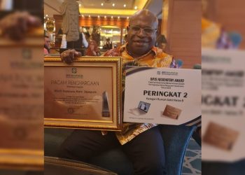 RSUD Jayapura Raih Penghargaan Terbaik Kedua Tingkat Nasional dari BPJS Kesehatan