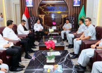 Direksi Jasa Raharja dan Pj Gubernur Sumsel Gelar Audiensi