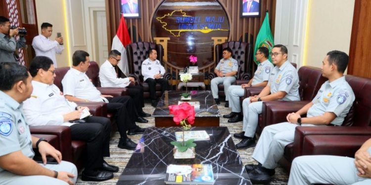 Direksi Jasa Raharja dan Pj Gubernur Sumsel Gelar Audiensi