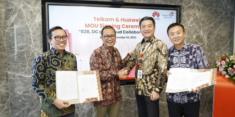 Telkom dan Huawei Kerja Sama Strategis, Buka Peluang Pangsa Pasar B2B