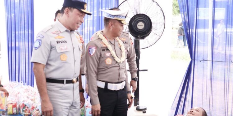 Korlantas Polri Bersama Jasa Raharja Gelar Bakti Sosial Peringati Lalu Lintas Bhayangkara ke-69