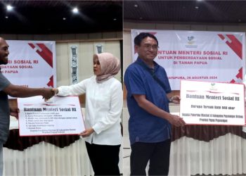 Tingkatkan Kemandirian Masyarakat di Papua, Kemensos Beri Bantuan Bahan Pertanian dan Peternakan