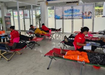 Pelindo Jayapura Isi Bulan K3 dengan Donor Darah