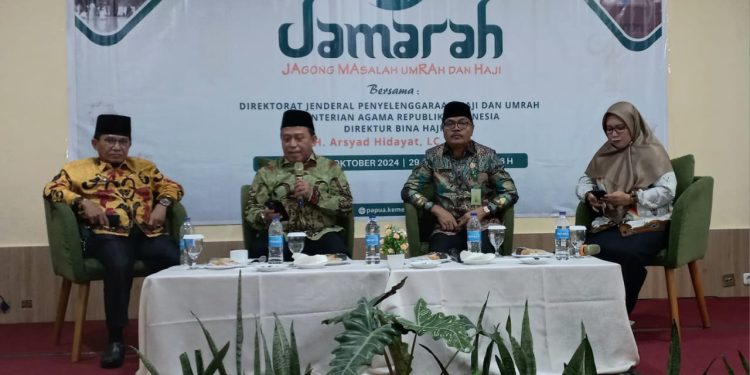 Lewat Jamarah, Kemenag Papua Ajak Semua Pihak Tingkatkan Sistem Pelayanan Ibadah Haji dan Umrah