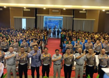 Jasa Raharja dan Korlantas Ajak Mahasiswa Undiknas Jadi Pelopor Keselamatan Berlalu Lintas
